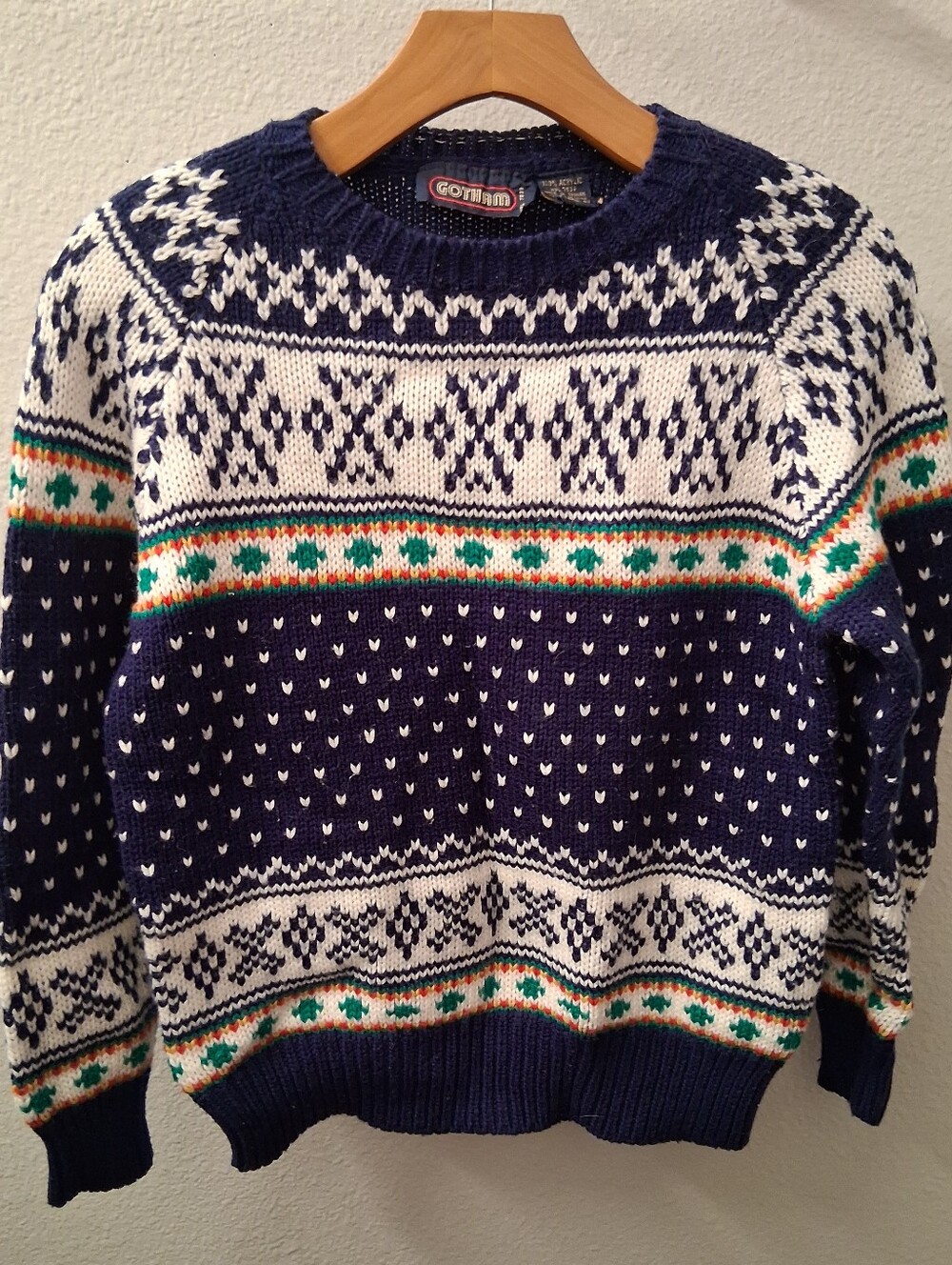Vintage Knit Sweater Girls Medium